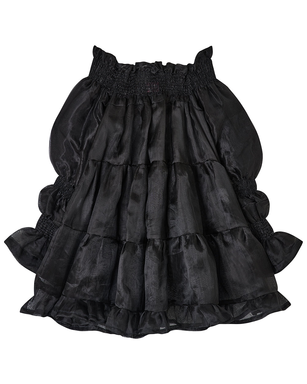 BUFFY 1.0 ✧ Black Organza Mini Dress