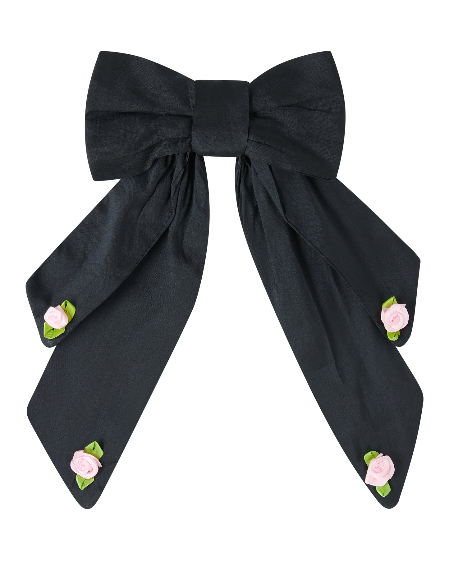 Coquette Bow ✧ in Black Taffeta