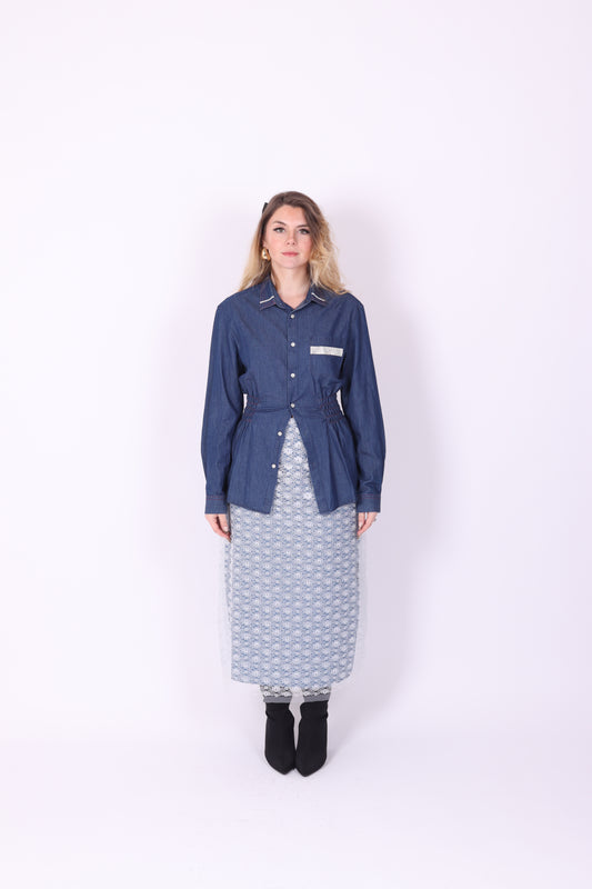 DENIM DIAMANTE REWORK SHIRT DELTA OF PHOENIX