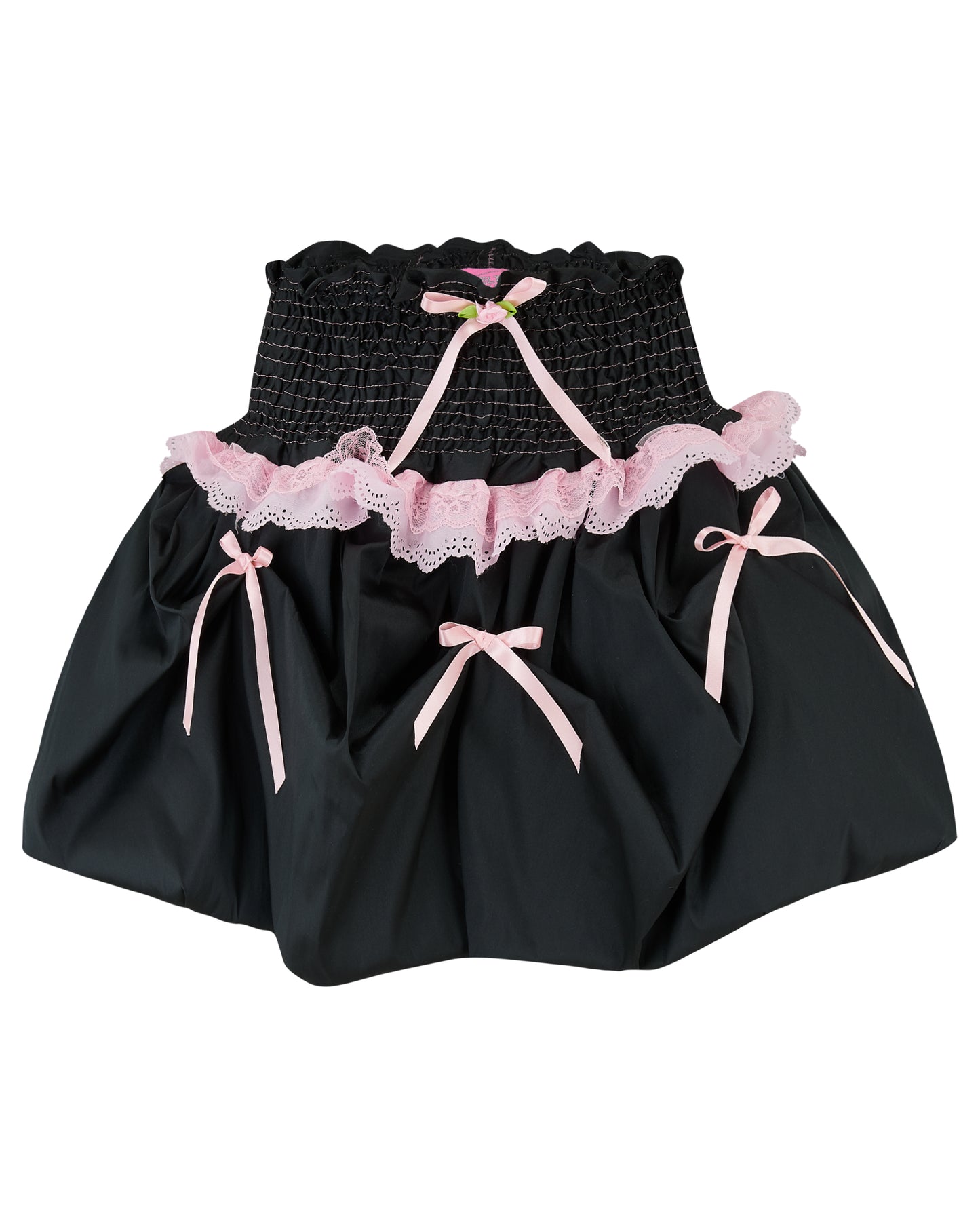 DAHLIA ✧ Black Bubble Mini Skirt