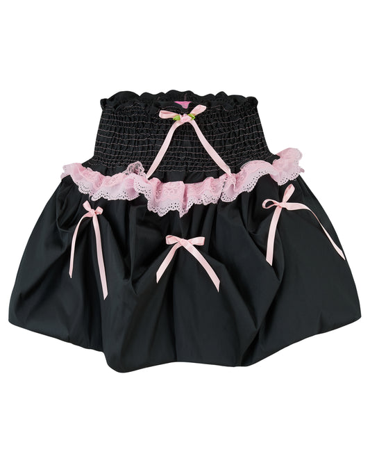 DAHLIA ✧ Black Bubble Mini Skirt