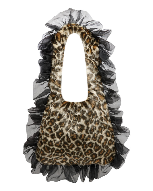 DEL REY TOTE BAG ✧ In Leopard Black
