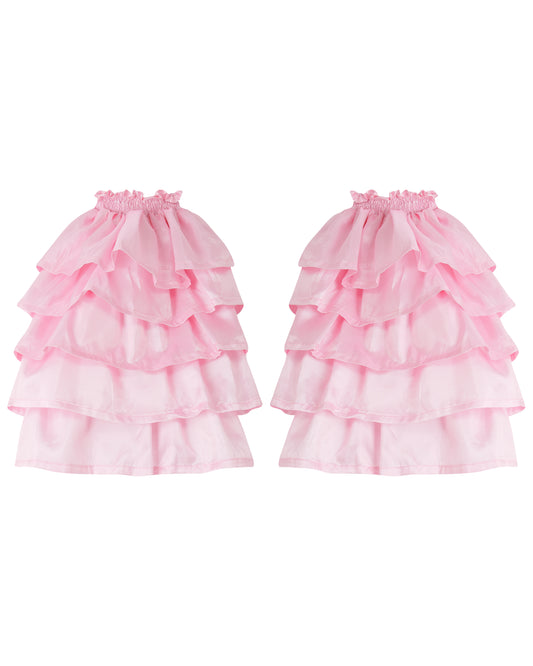 DELTA RUFFLES ✧ In Baby Pink Taffeta