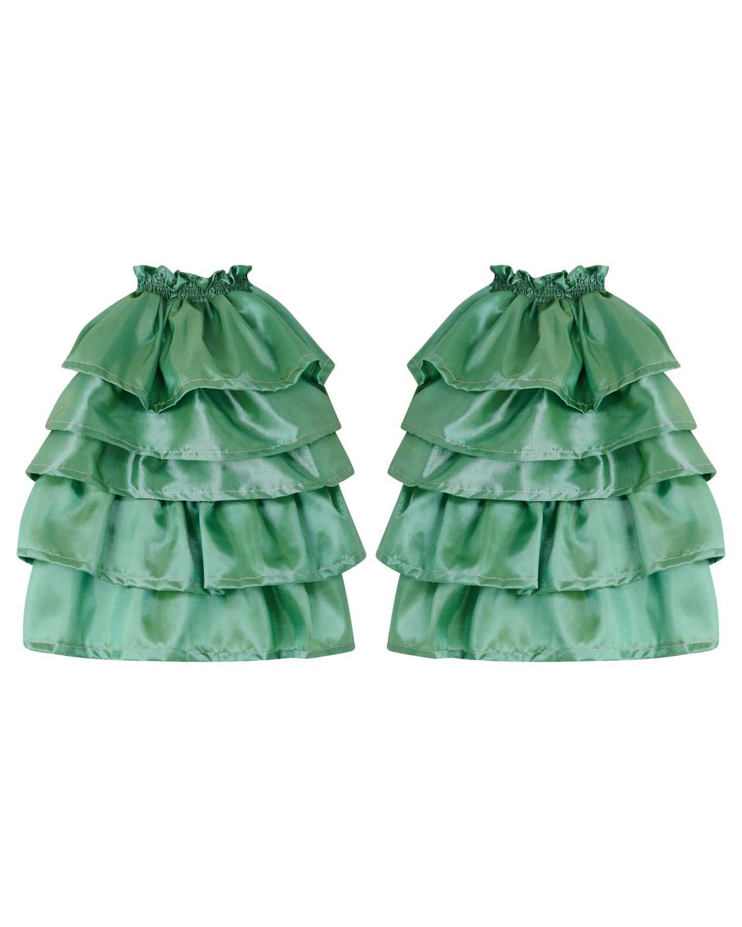 DELTA RUFFLES ✧ In Pistachio Taffeta