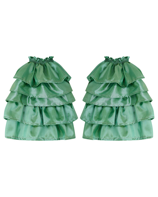 DELTA RUFFLES ✧ In Pistachio Taffeta