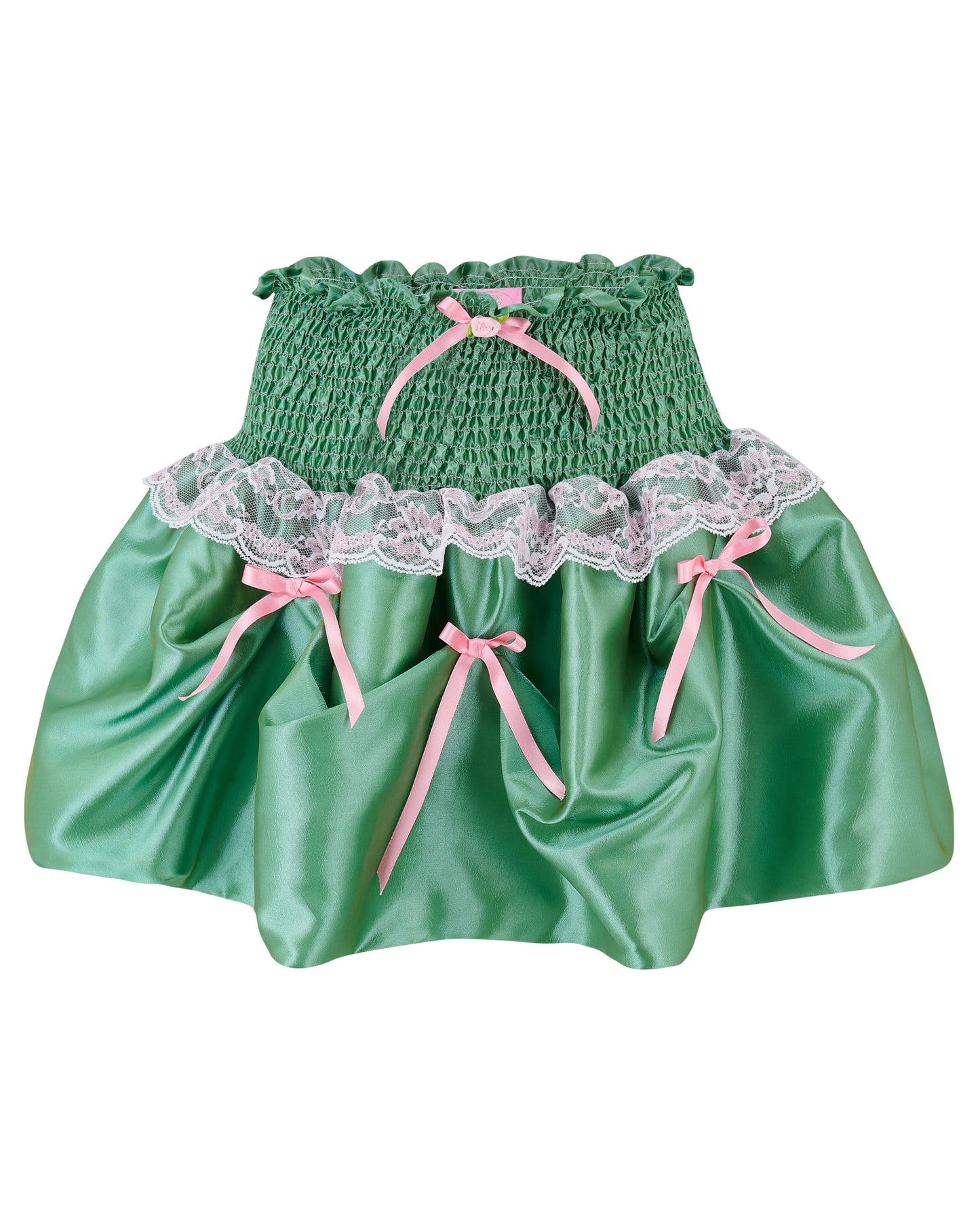 DESIREE ✧ Pistachio Green Bubble Mini Skirt