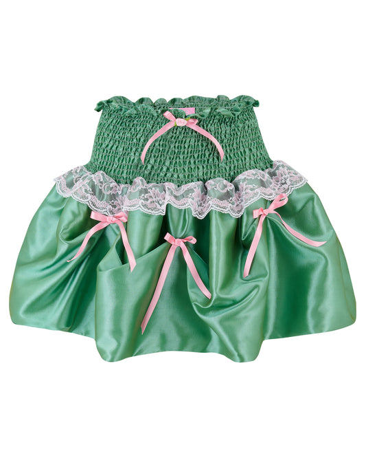DESIREE ✧ Pistachio Green Bubble Mini Skirt