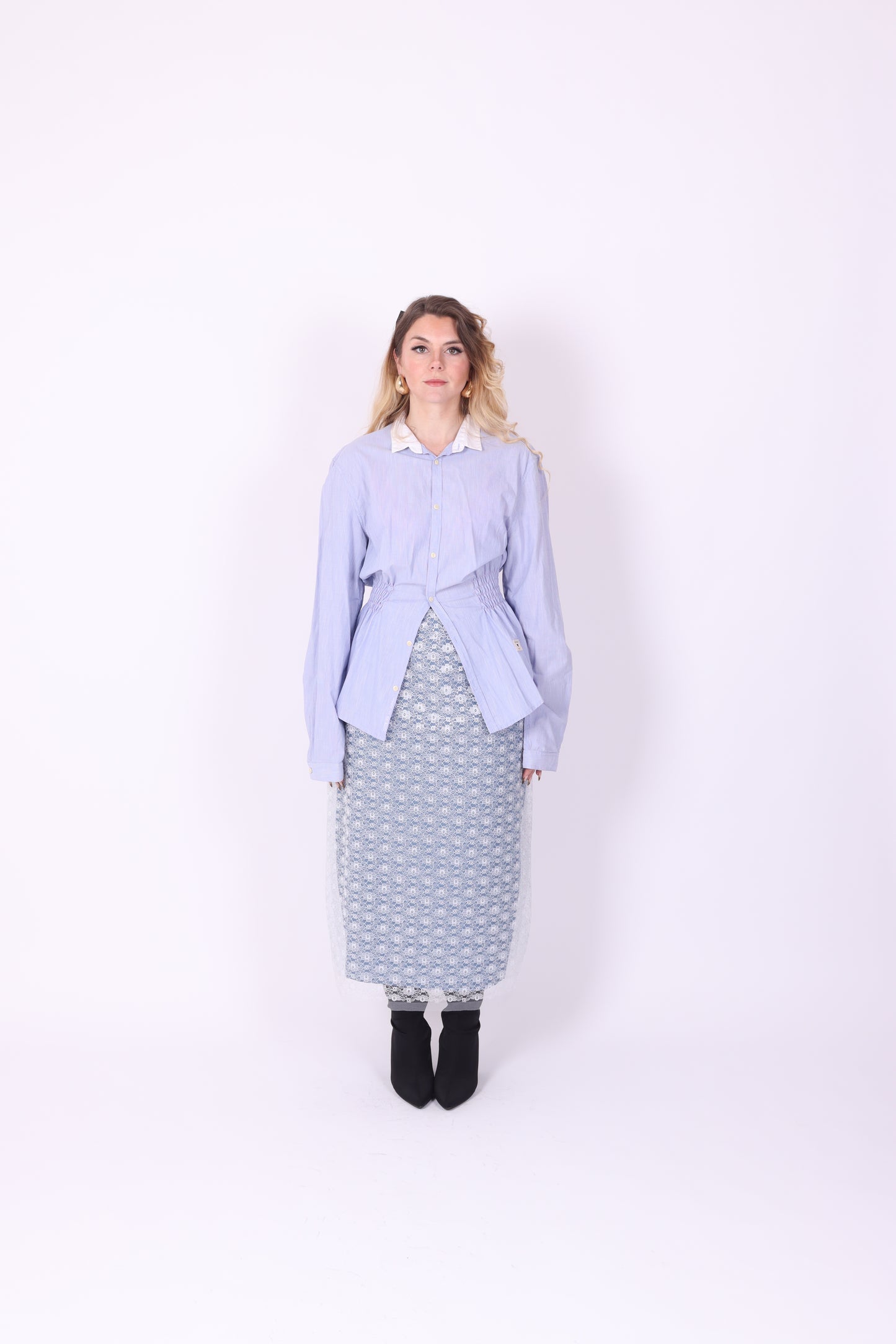 GUESS BLUE REWORK SHIRT DELTA OF PHOENIX