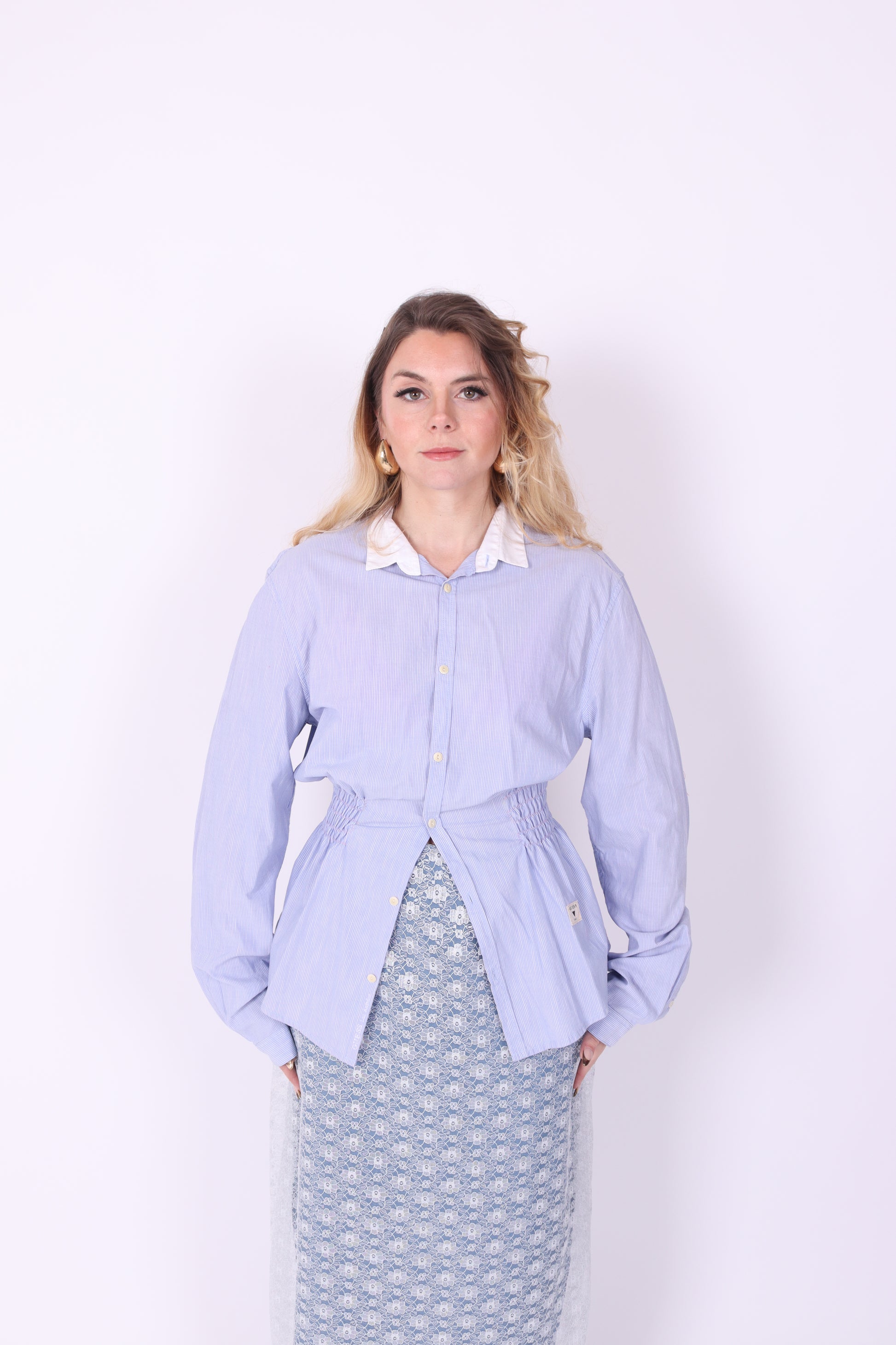 GUESS BLUE REWORK SHIRT DELTA OF PHOENIX