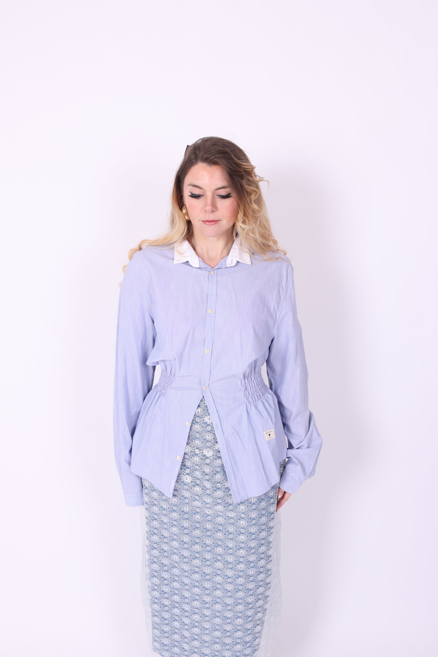 GUESS BLUE REWORK SHIRT DELTA OF PHOENIX