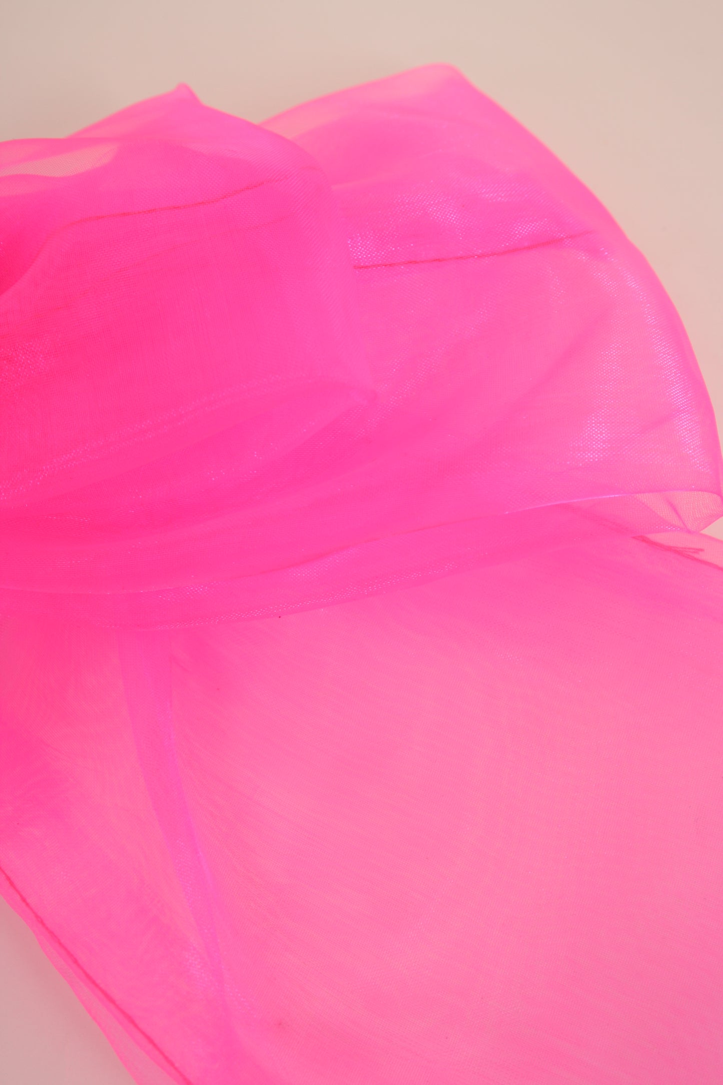 XL BOW in Luxe Neon Pink Organza Delta Of Phoenix