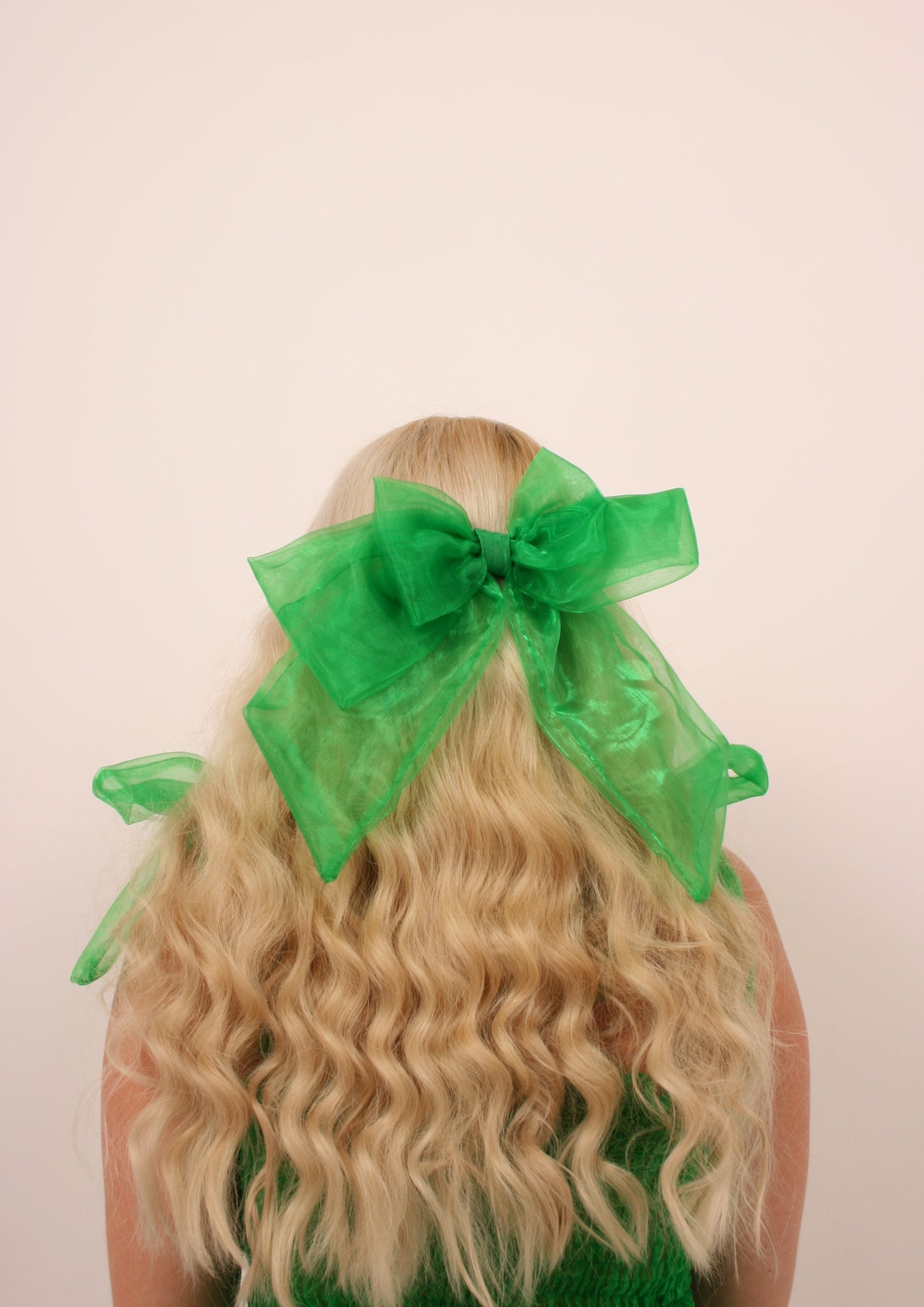 XL BOW Luxe Green Organza Delta Of Phoenix