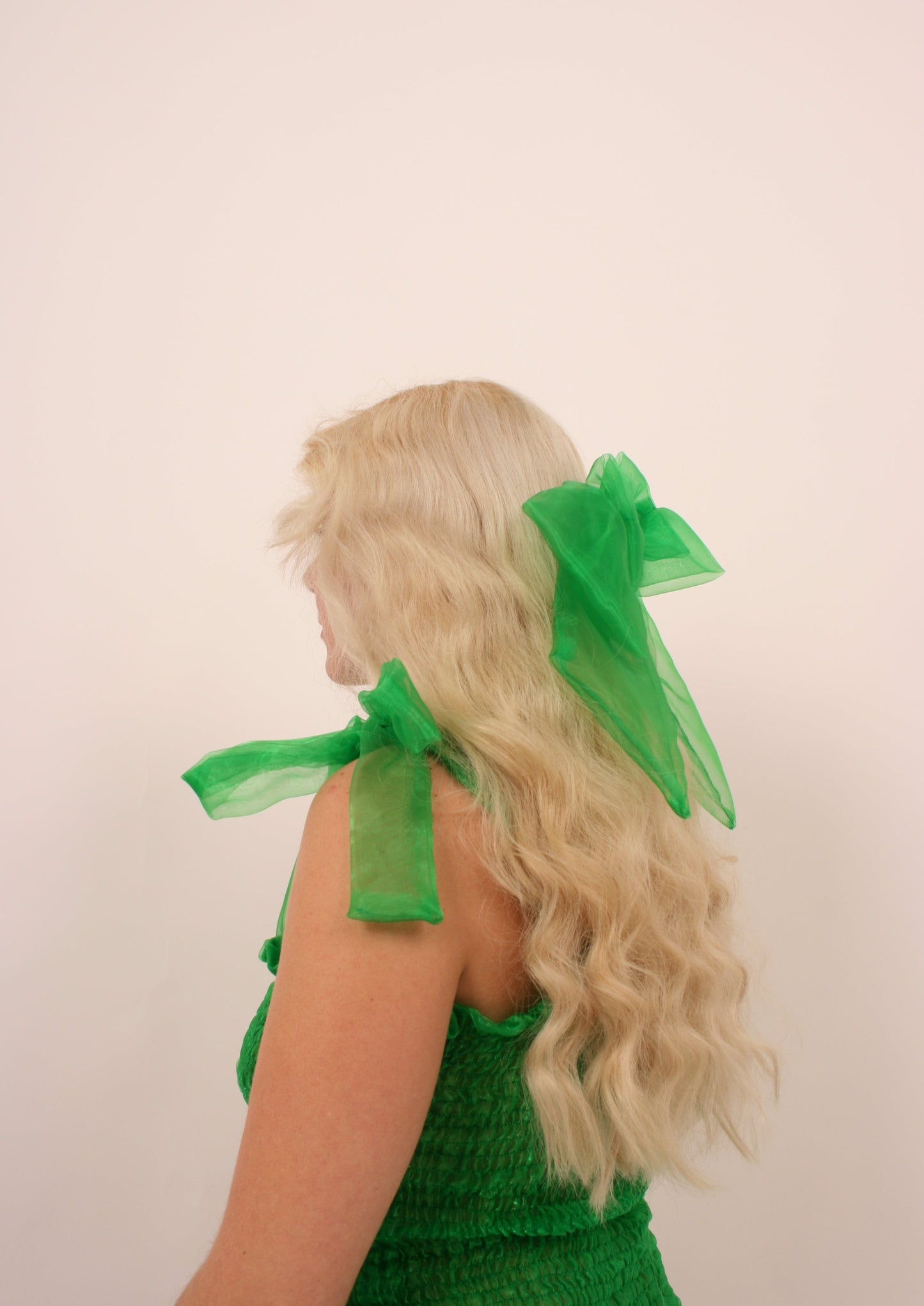 XL BOW Luxe Green Organza Delta Of Phoenix