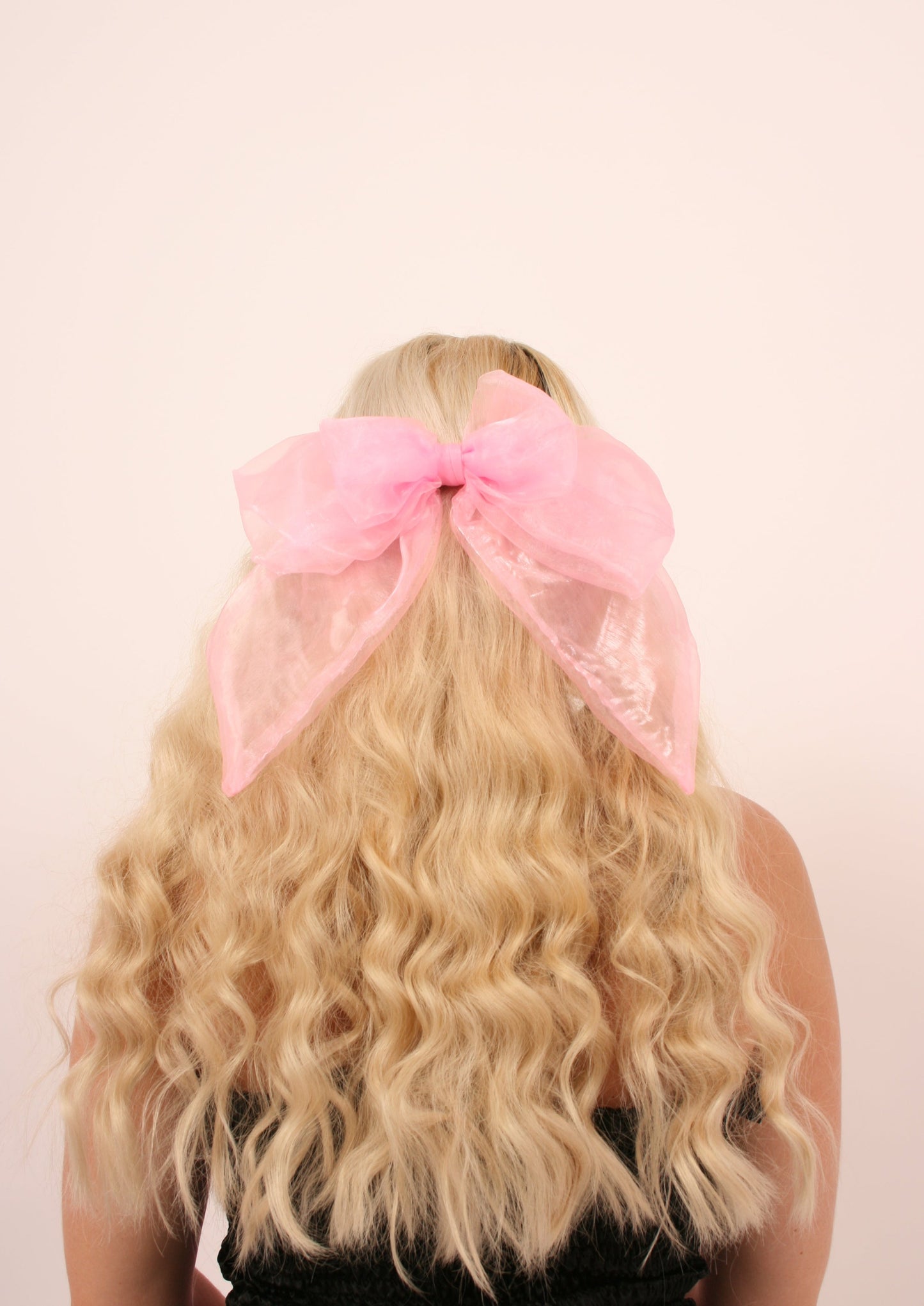 XL BOW Luxe Bubblegum Pink Organza Delta Of Phoenix