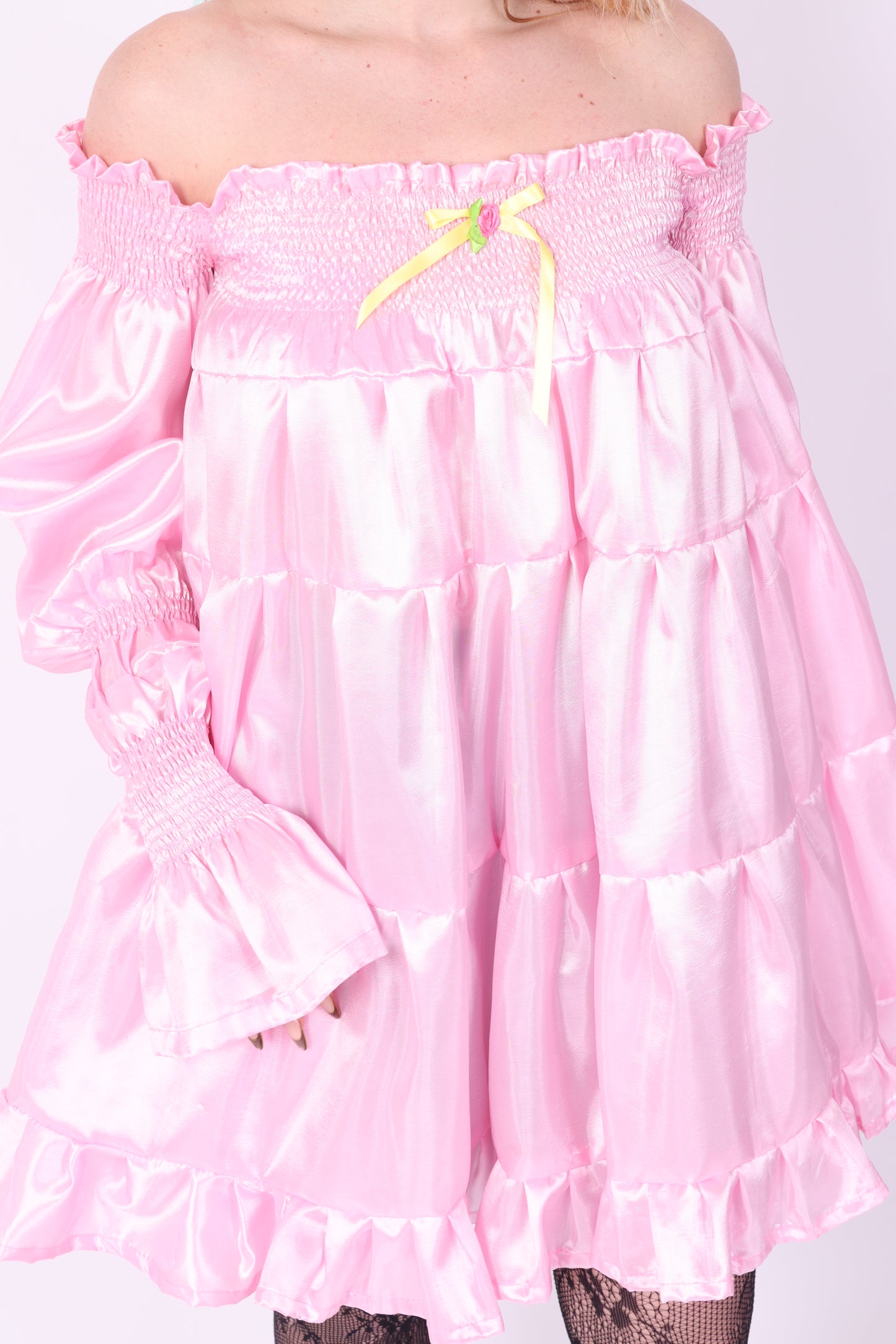 BLOSSOM ✧ Pink Taffeta Mini Dress
