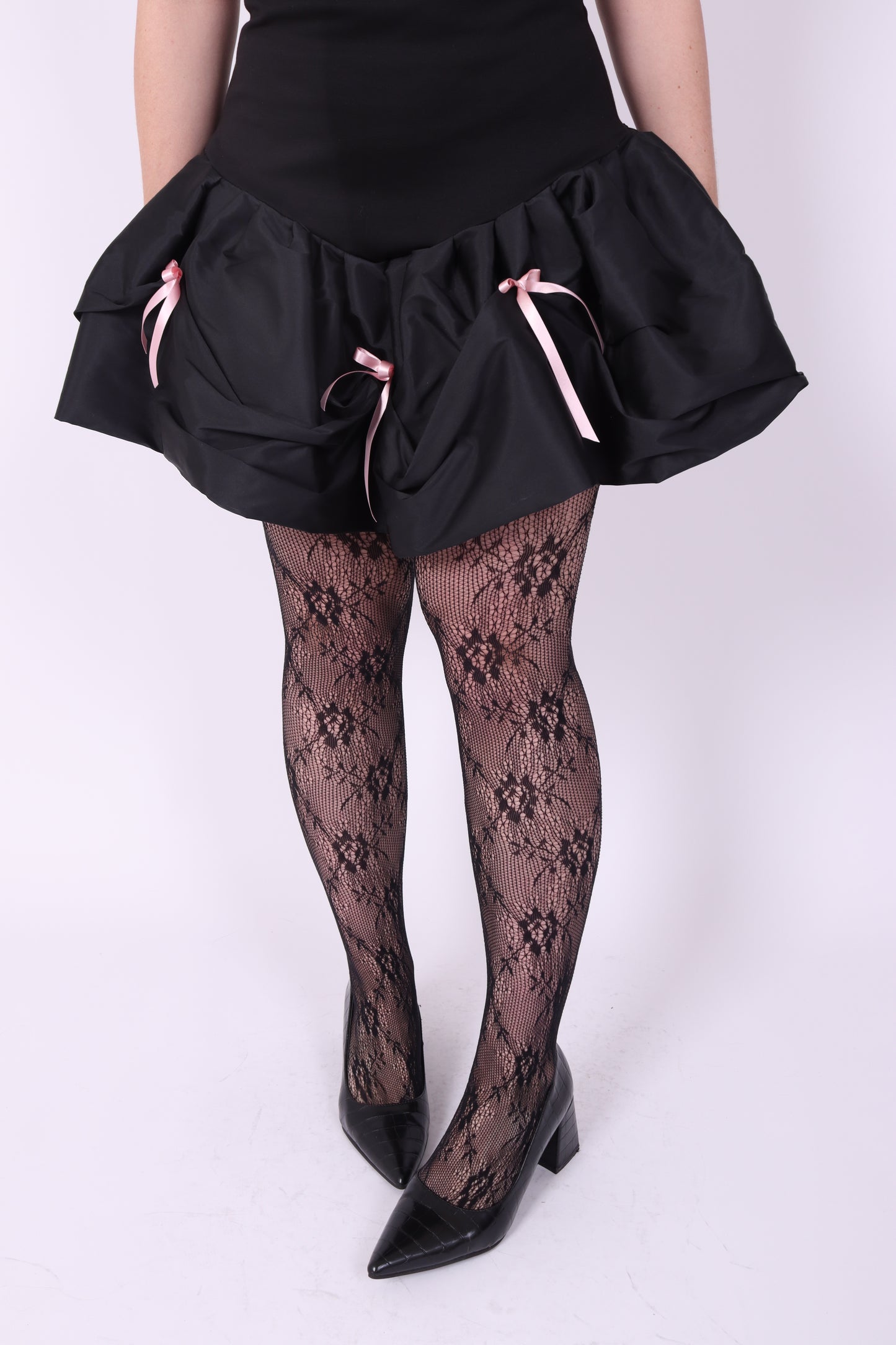 GALAXY ✧ Black Bubble Mini Dress