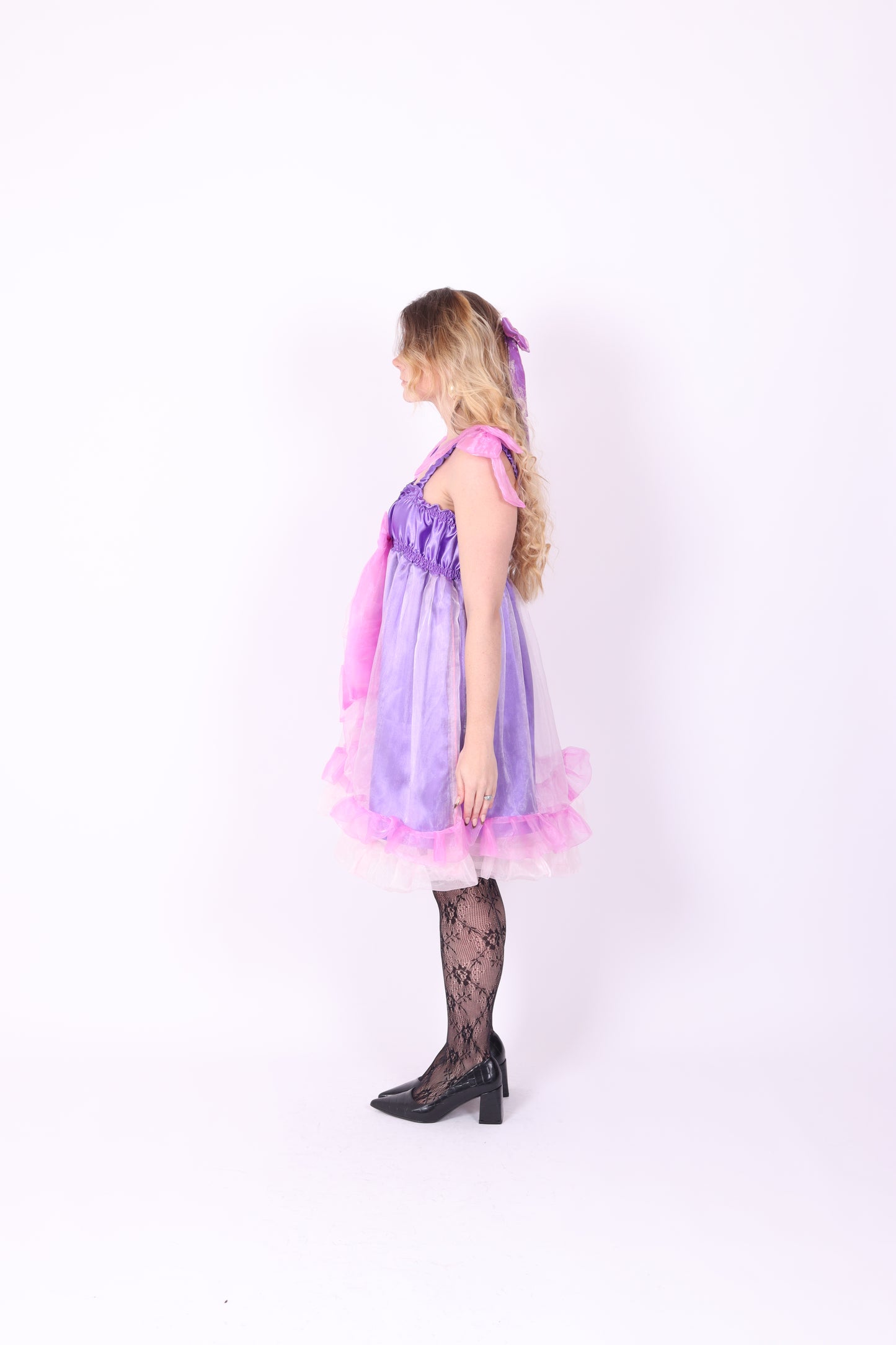MUFTI ✧ Purple and Pink Organza Babydoll Dress
