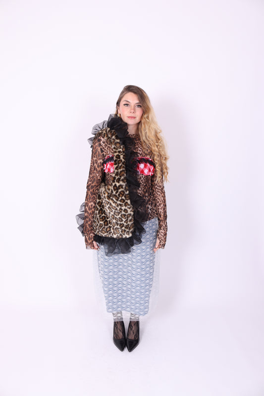 DEL REY TOTE BAG ✧ In Leopard Black