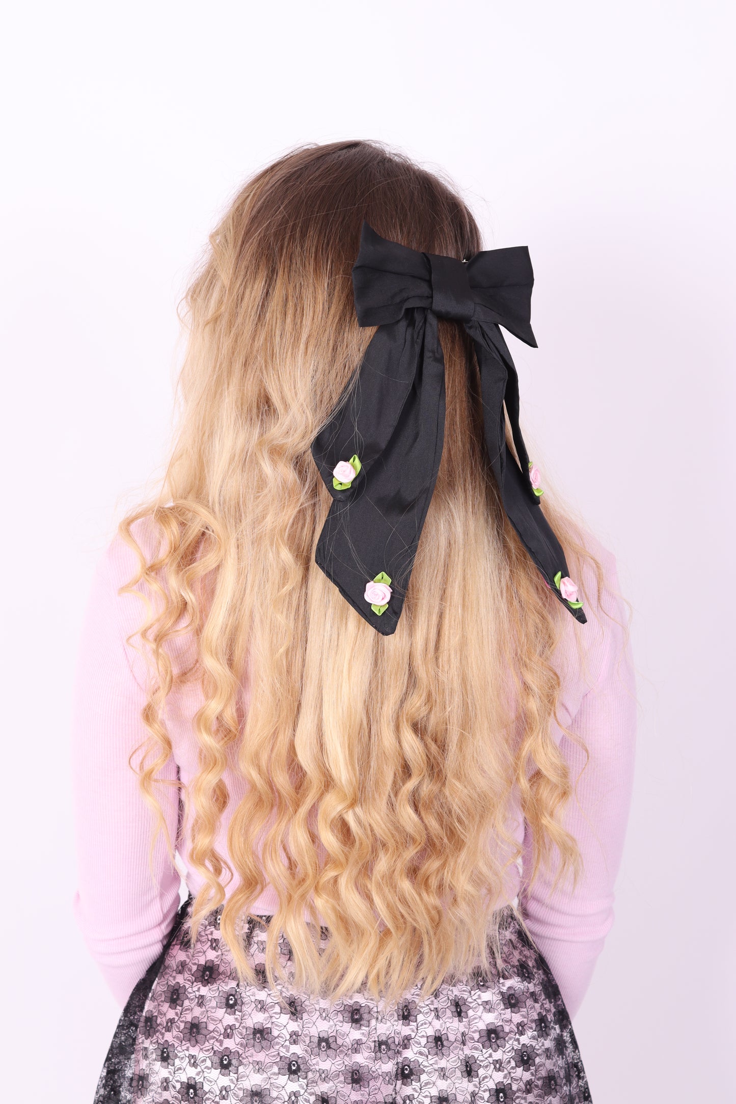Coquette Bow ✧ in Black Taffeta