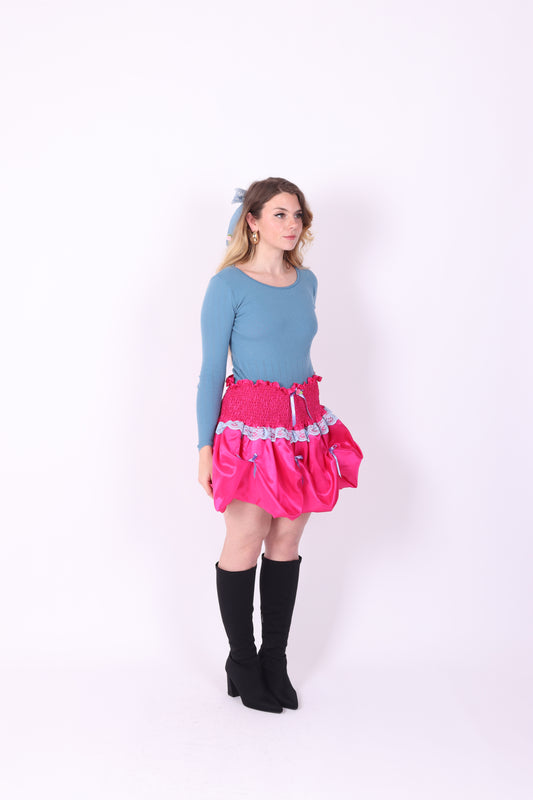 DOLORES ✧ Pink Bubble Mini Skirt
