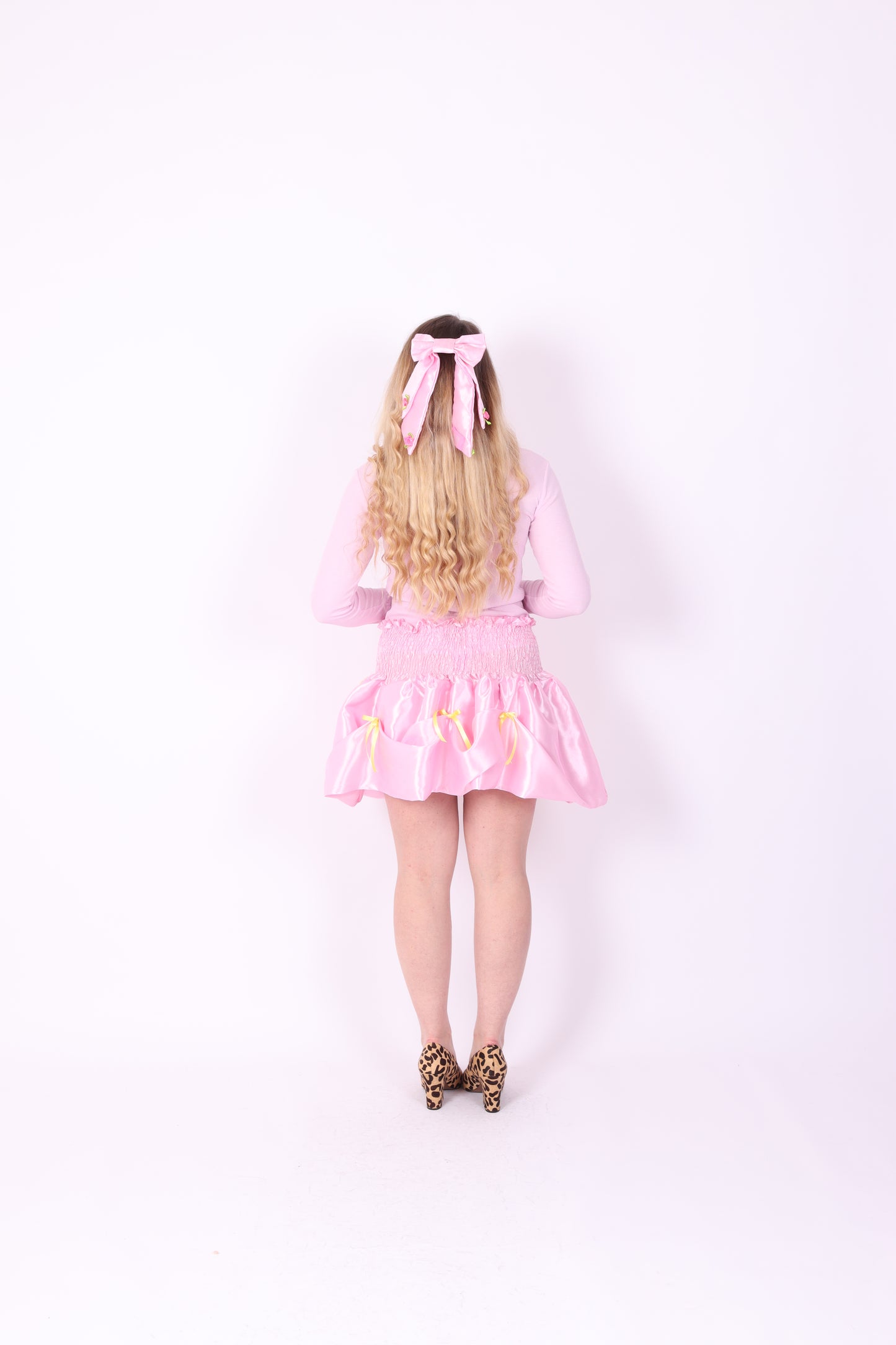 DAFNE ✧ Bubblegum Pink Bubble Mini Skirt