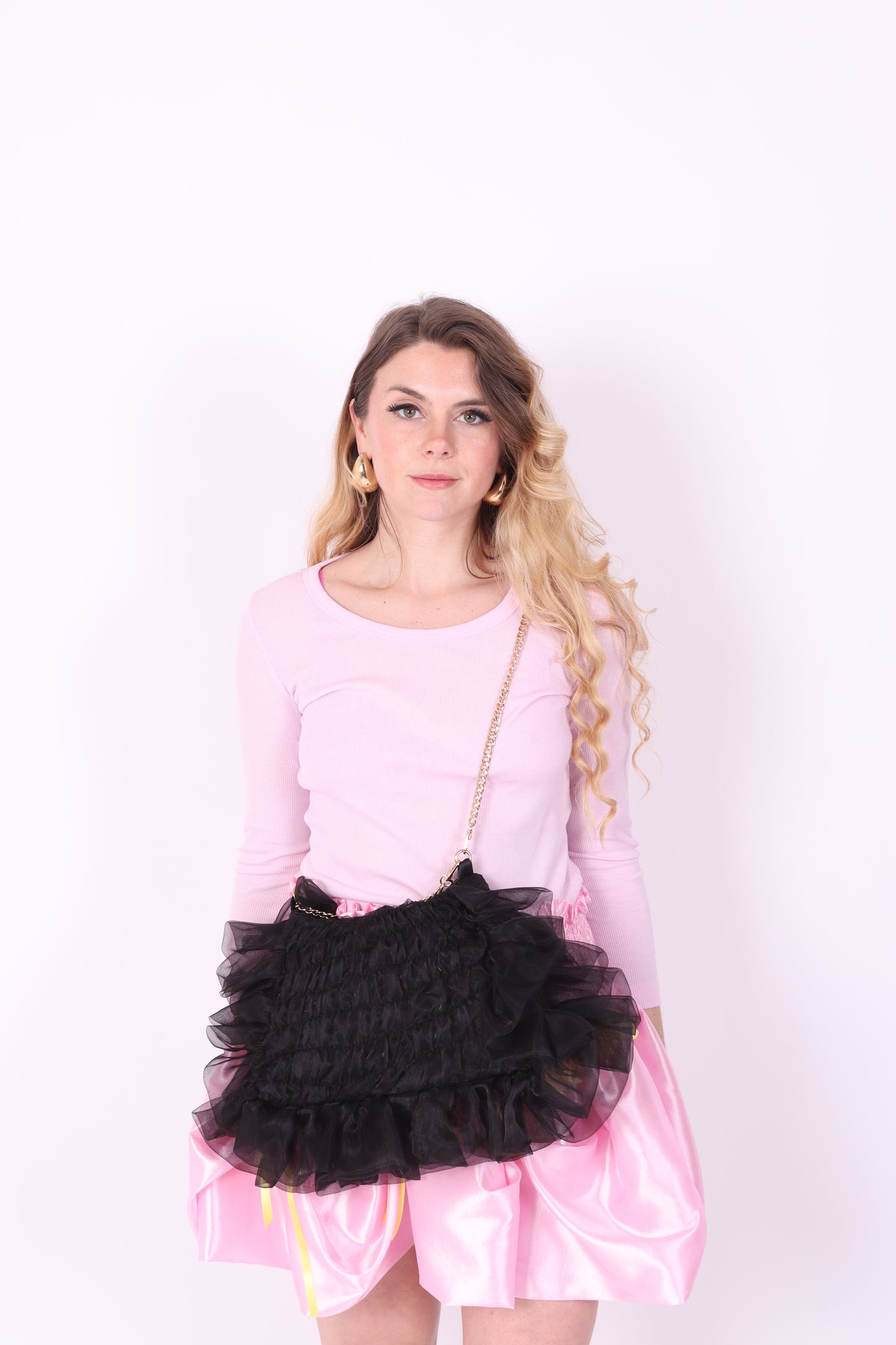 PRESLEY 33' BAG ✧ In Black Ruffle Organza
