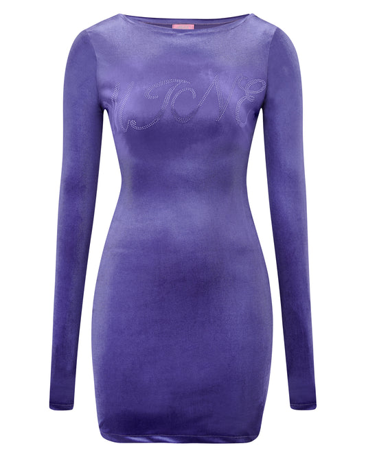 MORGAN ✧ Purple Velvet Mini Dress