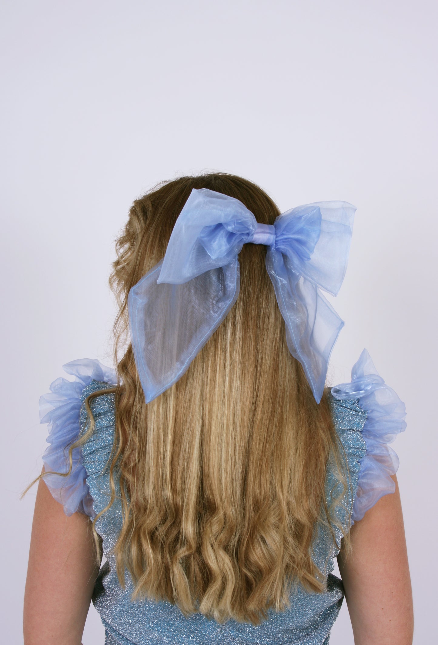 BUNNY BOW ✧ in Luxe Cornflower Blue Organza