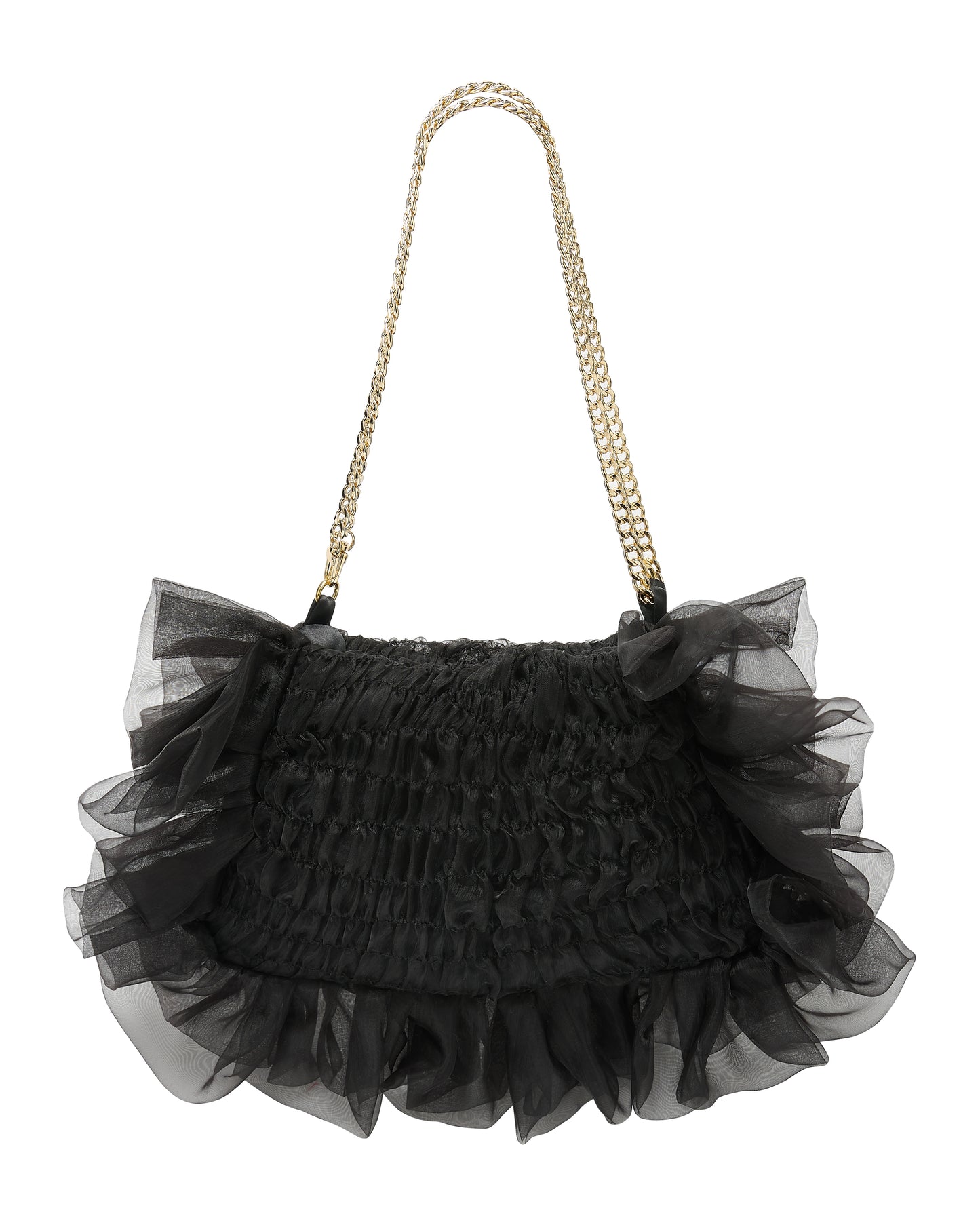 PRESLEY 33' BAG ✧ In Black Ruffle Organza