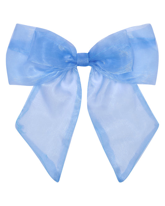 BUNNY BOW ✧ in Luxe Cornflower Blue Organza
