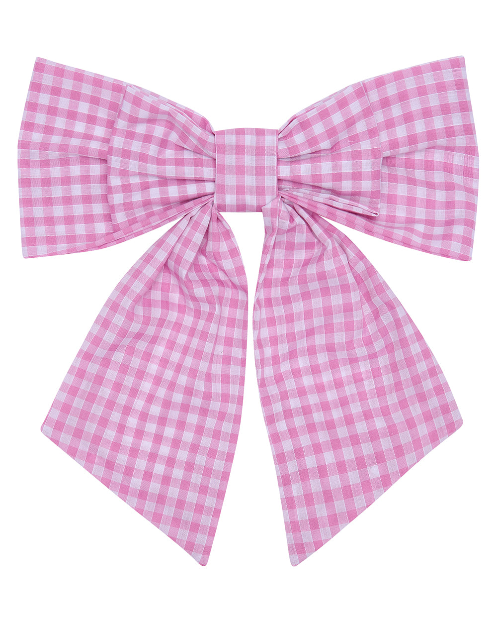 Pink gingham bow - delta of phoenix hair bow
