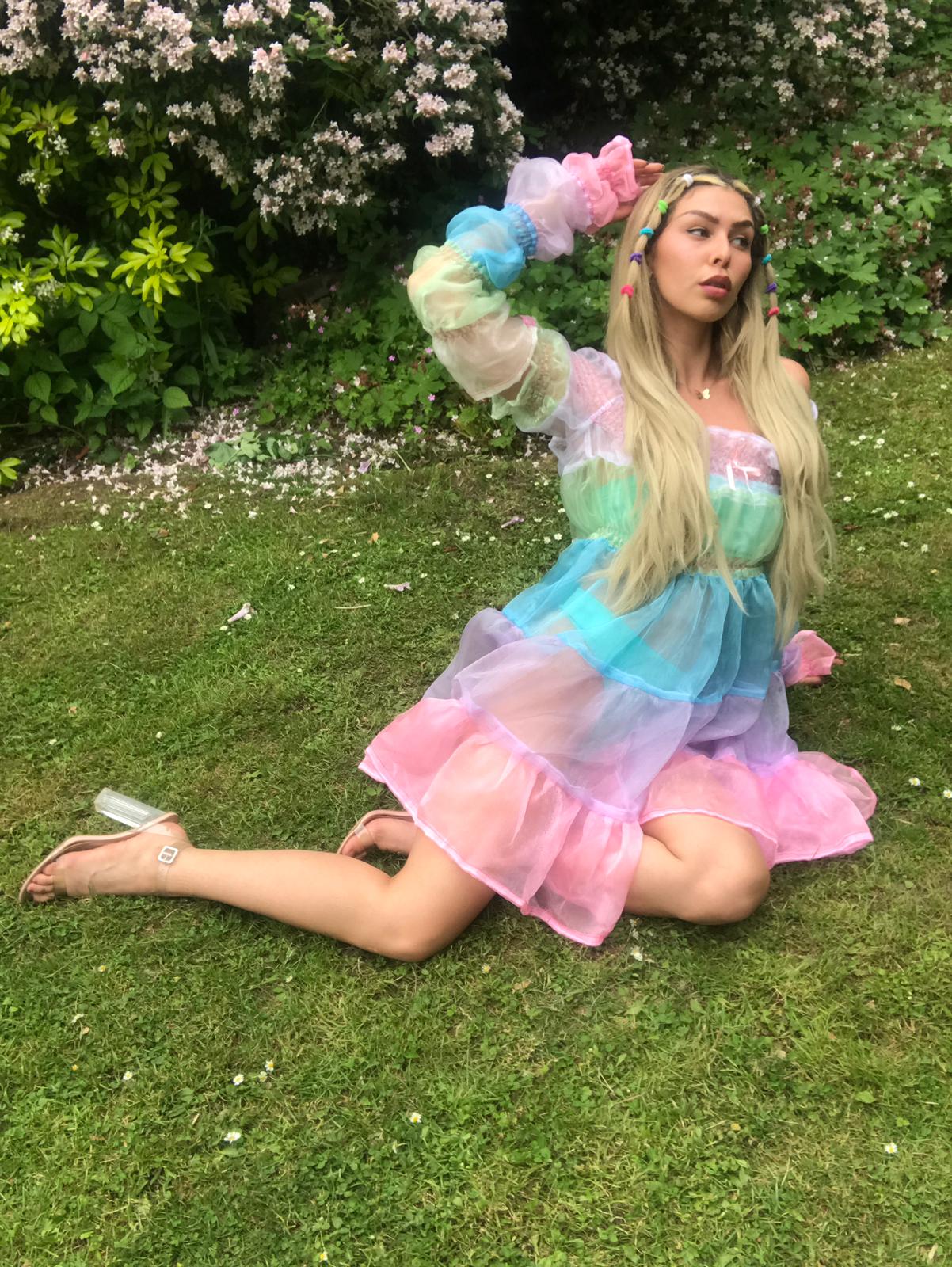 CIRRO 2.0 ✧ Pastel Rainbow Organza Dress ✧*:・ﾟ✧ – Delta Of Phoenix