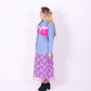 BLUE REWORK SHIRT FUCHSIA PINK BRALETTE DELTA OF PHOENIX 
