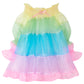 Colorful pastel rainbow tiered mini puff dress - Cirro 3.0 Dress - Delta Of Phoenix