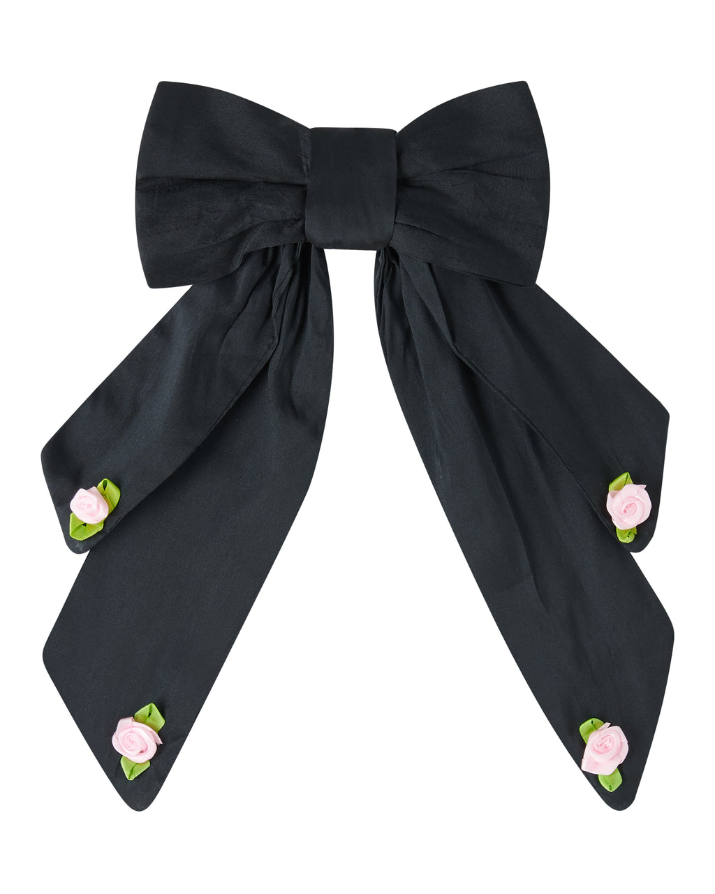 Coquette Bow ✧ in Black Taffeta