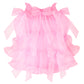 COSETTE ✧ Bubblegum Pink Bow Organza Mini Dress