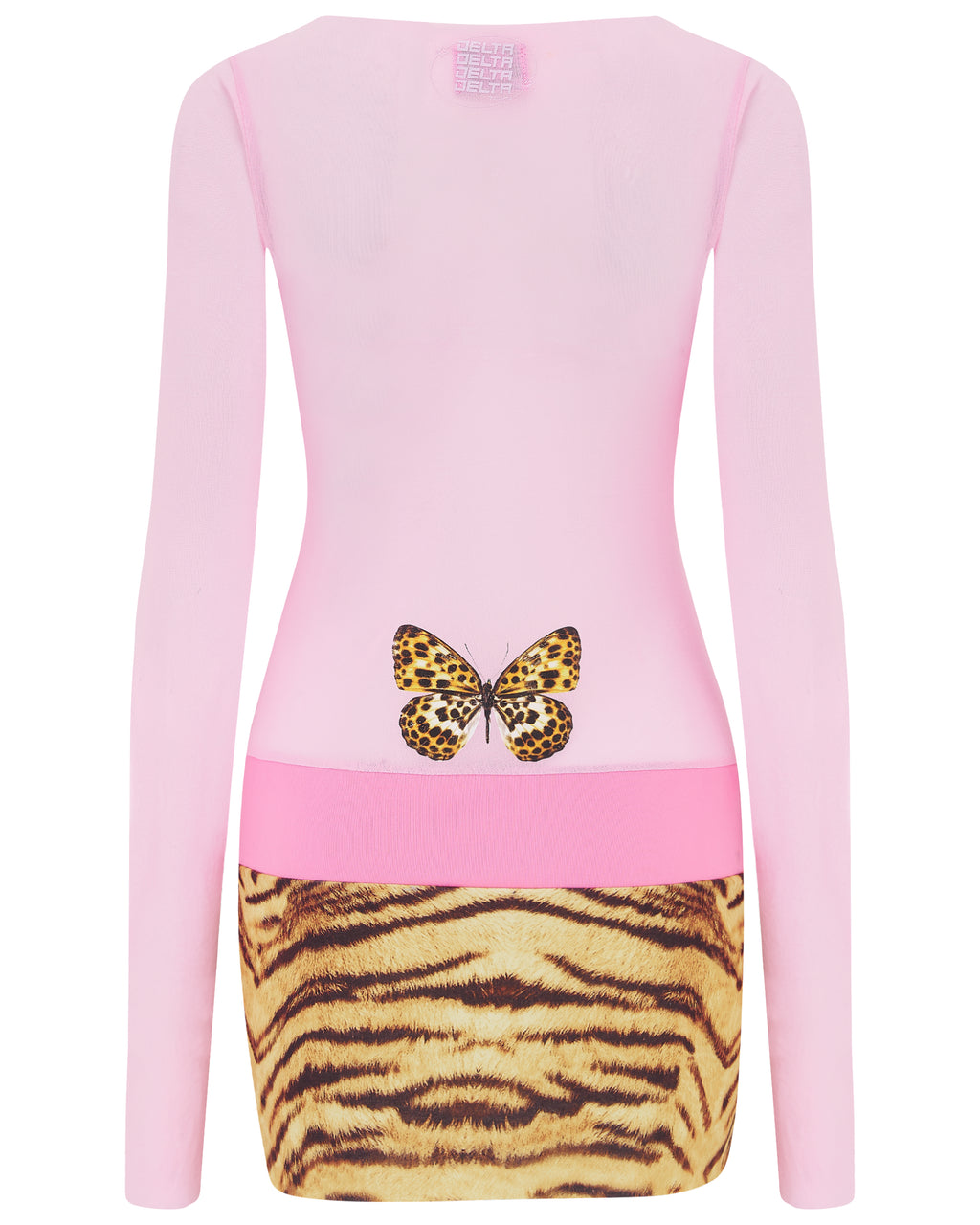 CALYPSO ✧ Tiger, Pink Mesh, Butterfly, MINI Dress