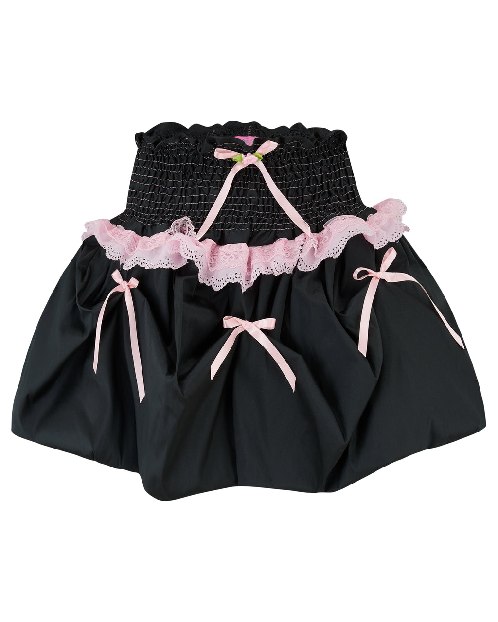 DAHLIA ✧ Black Bubble Mini Skirt
