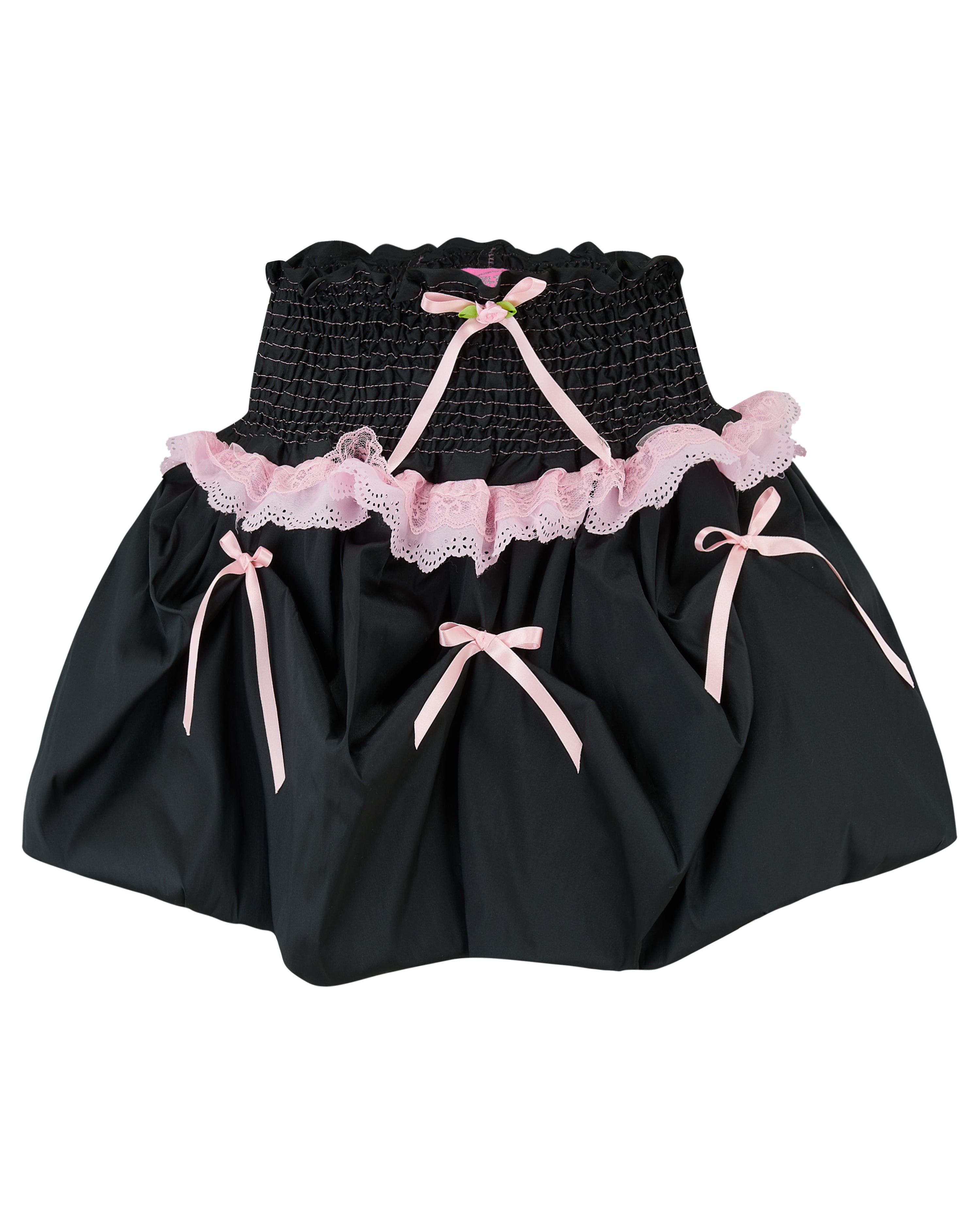 DAHLIA ✧ Black Bubble Mini Skirt