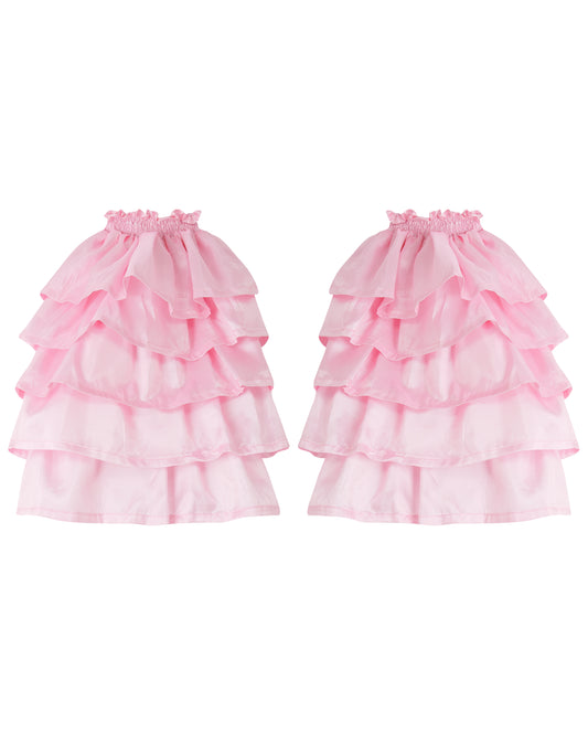 DELTA RUFFLES ✧ In Baby Pink Taffeta