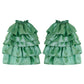 DELTA RUFFLES ✧ In Pistachio Taffeta