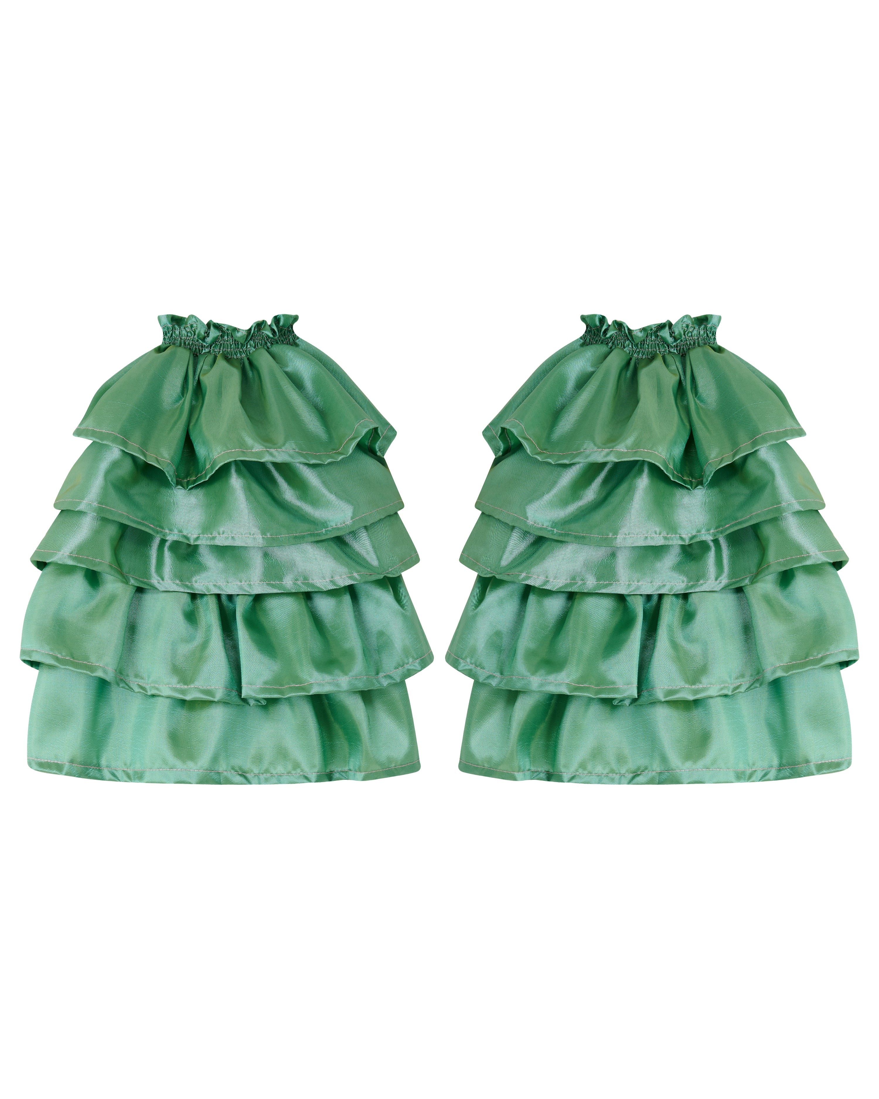 DELTA RUFFLES ✧ In Pistachio Taffeta