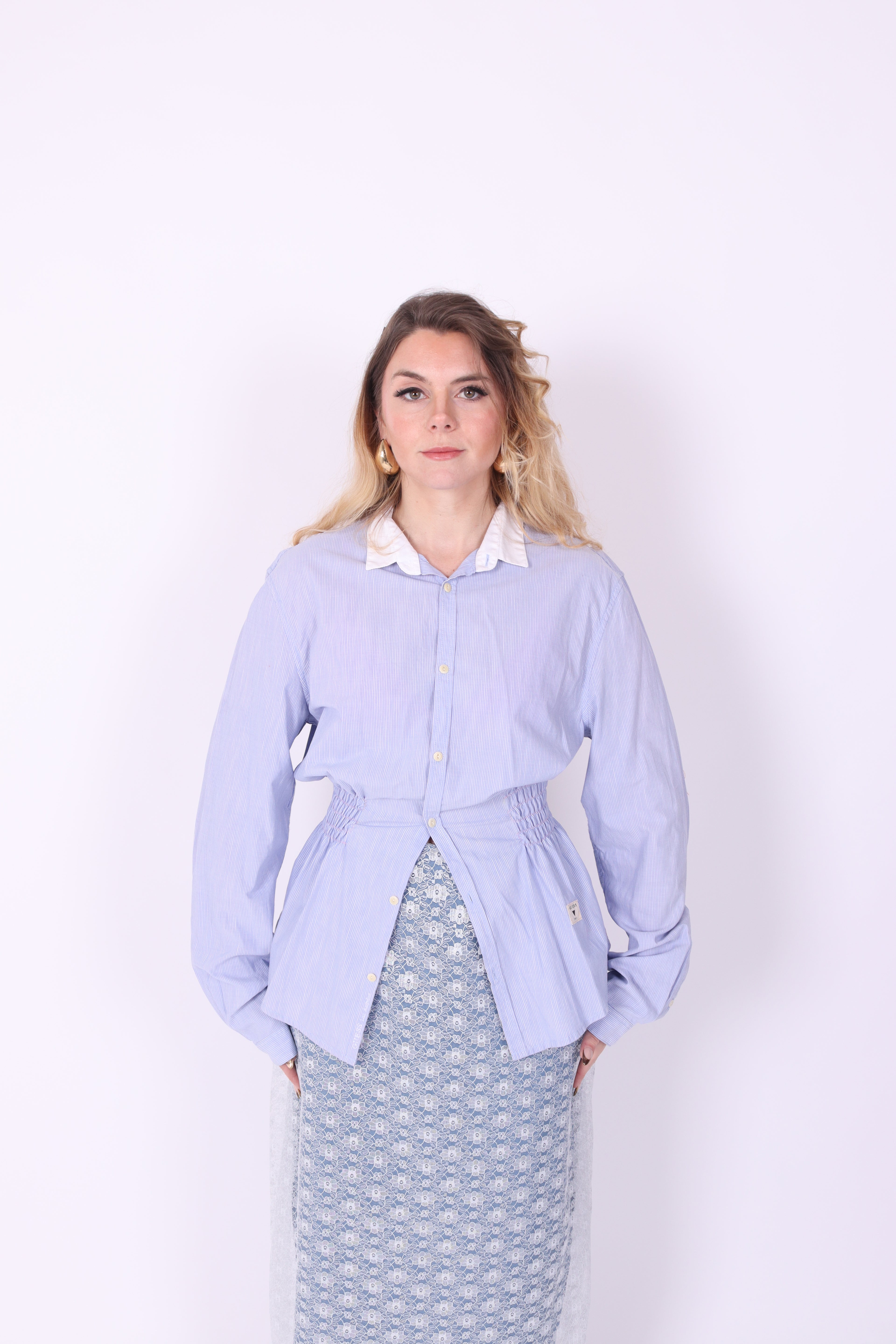 GUESS BLUE REWORK SHIRT DELTA OF PHOENIX 