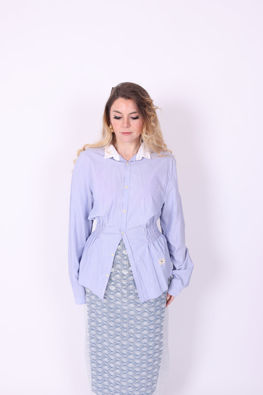 GUESS BLUE REWORK SHIRT DELTA OF PHOENIX 