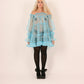 Babette Sky Blue Organza Mini Dress Delta Of Phoenix