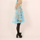 Babette Sky Blue Organza Mini Dress Delta Of Phoenix