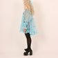 Babette Sky Blue Organza Mini Dress Delta Of Phoenix