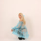 Babette Sky Blue Organza Mini Dress Delta Of Phoenix