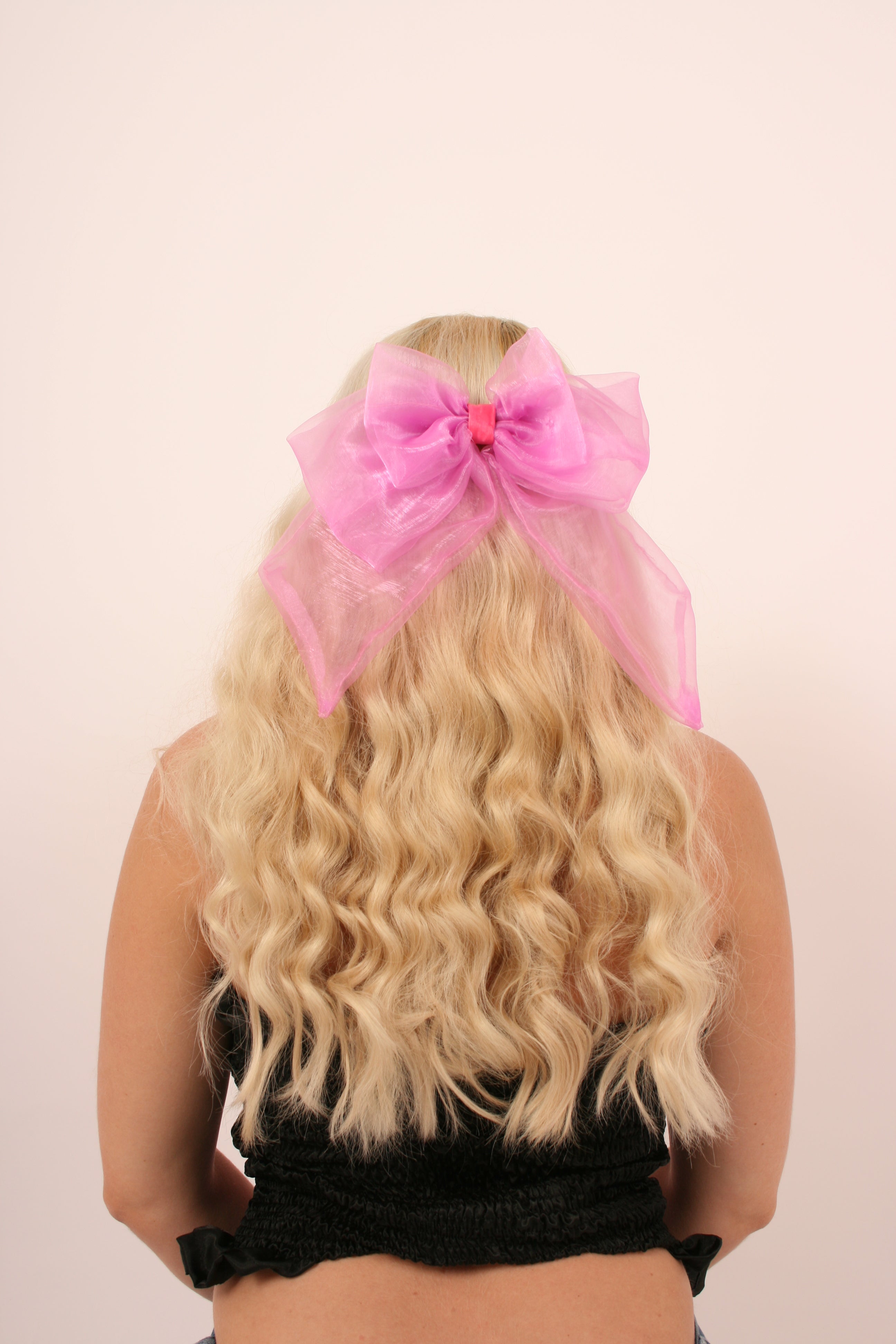 BUNNY BOW ✧ in Luxe Cerise Pink Organza
