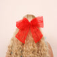 XL BOW in Luxe Red Organza Delta Of Phoenix